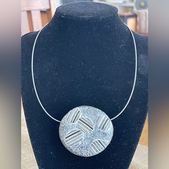 Forlano + Ford necklace on 18” oxidized silver chain. Reversible. One of a kind. - Picture 6 of 13